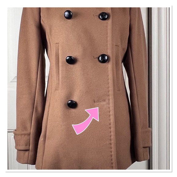 BABATON 'Howell' Double-Breasted Camel Pea Coat - Picture 14 of 15